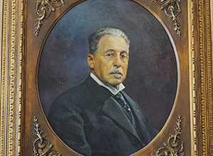 "Retrato de Ramos de Azevedo" (Oscar Pereira da Silva, 1929), na Casa das Rosas