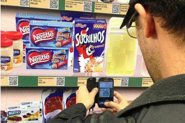 Usuário pode fazer compras de supermercado pelo QR Code com o aplicativo Mercode