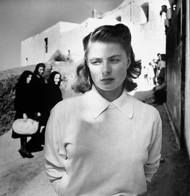A atriz Ingrid Bergman em cena do filme "Stromboli", de Roberto Rosselini Crdito: Dilvulgao