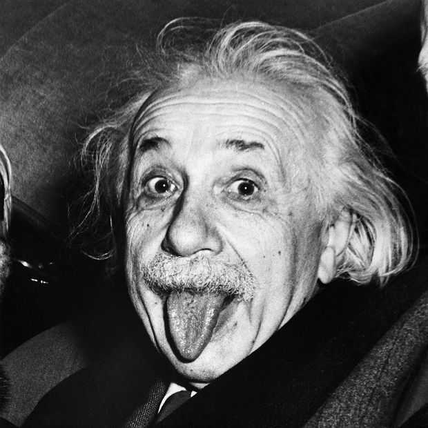 Foto clássica de Albert Einstein
