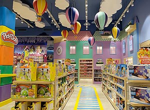 Interior da loja de brinquedos Ri Happy – Divulgação