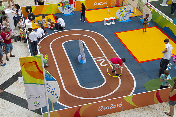 A Arena Rio 2016, no Santana Parque Shopping, oferece atividades inspiradas nos Jogos Olmpicos