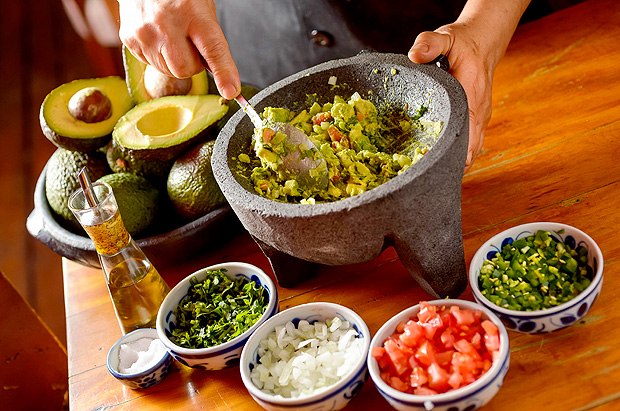 Guacamole de Guillermina Ordoez, para a Semana de La Gastronoma y del Tequila do Ob
