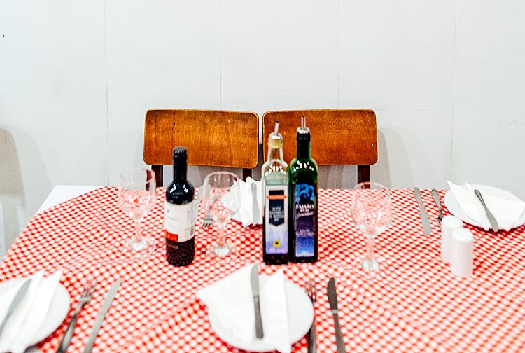 Mesa do restaurante Da Giovanni, na Repblica