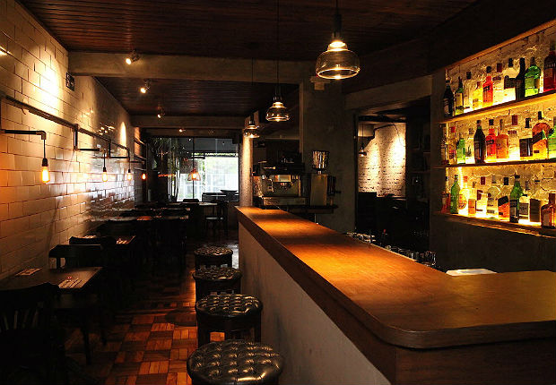 Ambiente do Solo Cozinha & Bar, em Pinheiros