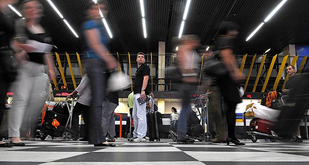 Movimentação de passageiros no Aeroporto de Congonhas, em São Paulo (SP)