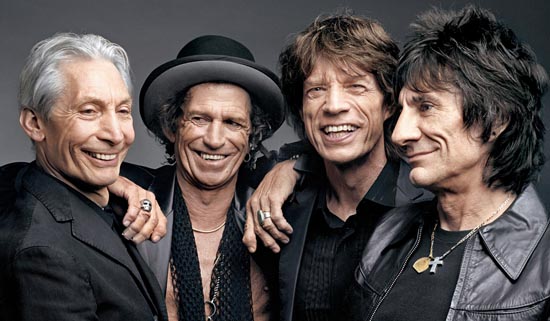 O grupo Rolling Stones 