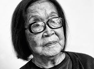 Retrato de Tomie Ohtake; uma das maiores pintoras do Brasil est prestes a completar 100 anos