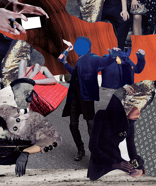 Rebelde usa leno Vuitton no rosto, a mocinha se arma com um cinturo da Gucci