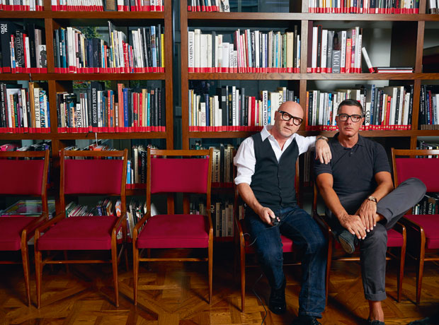 Os estilistas italianos Domenico Dolce, 57 e Stefano Gabbana, 53