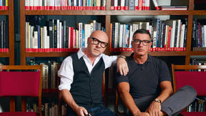 Os estilistas italianos Domenico Dolce, 57 e Stefano Gabbana, 53 Divulgação