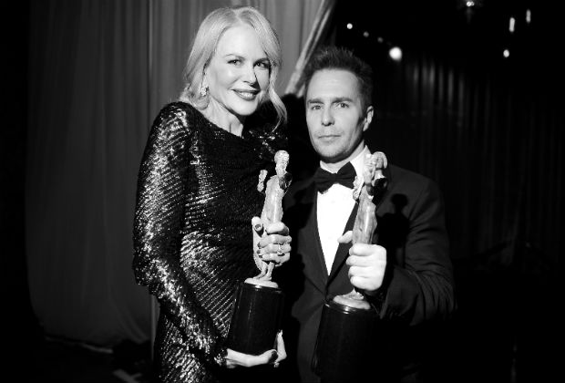 Nicole Kidman e Sam Rockwell no 24 Prmio Anual Screen Actors Guild Awards