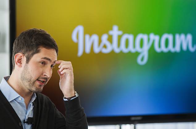 Kevin Systrom, presidente-executivo do Instagram, durante conferncia em NY em dezembro de 2013