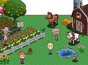 Cena do jogo Farmville (Reprodução)