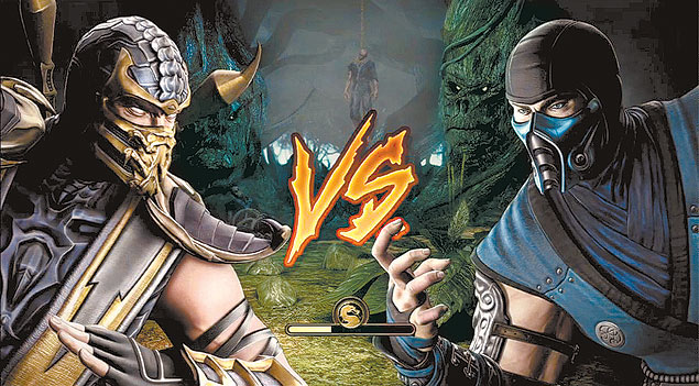 Scorpion e Sub-zero, personagens do Mortal Kombat; jogo será lançado em 2011 para Playstation 3 e Xbox 360
