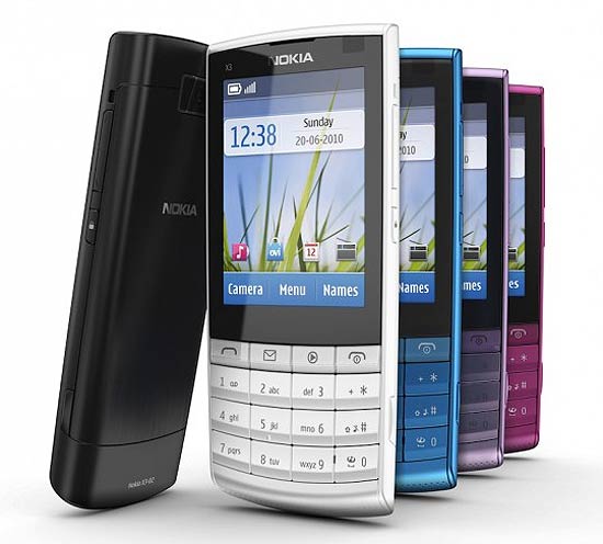 Celular Nokia X3-02, anunciado hoje; aparelho combina teclado alfanumérico e tela sensível ao toque