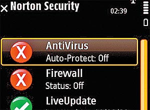 Tela do Norton Smartphone Security; antivírus é bom mas não detecta automaticamente ameaças trocadas com PC