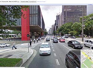 Imagem da avenida Paulista, em So Paulo, no Google Street View