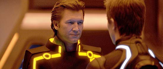 Jeff Bridges contracena em "Tron: Legacy"