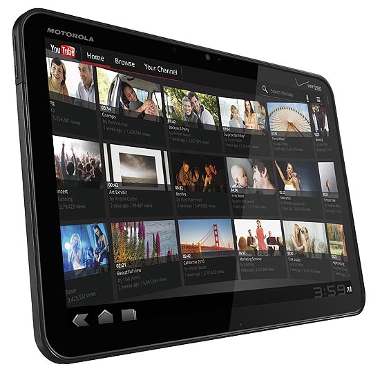 Xoom, tablet da Motorola com Android 3.0, que começa a ser vendido nos EUA no primeiro trimestre de 2011