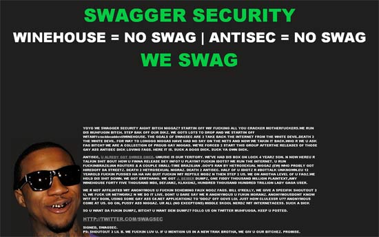 Captura de tela do site da Amy Winehouse (http://www.amywinehouse.com), que foi hackeado