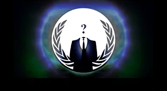Captura de tela do vídeo atribuído ao Anonymous que anuncia o fim do Facebook