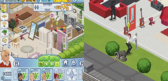 Imagem do The Sims Social, jogo social da Electronic Arts