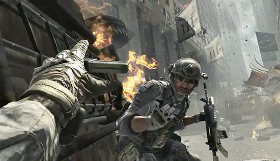 Imagem do trailer de divulgação de Call of Duty: Modern Warfare 3