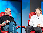 Steve Jobs e Bill Gates (Divulgao/D5)