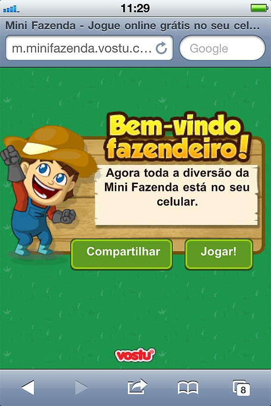 Folha.com - Tec - Vostu lança jogo Mini Fazenda para celulares - 18/10/2011