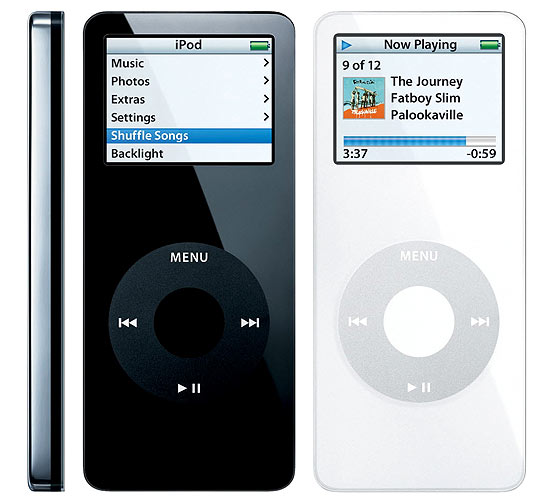 Modelo de primeira geração do iPod Nano, lançado pela Apple em 2005