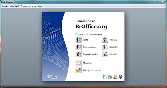 BrOffice, em verso porttil e em portugus do pacote de escritrio Open Office