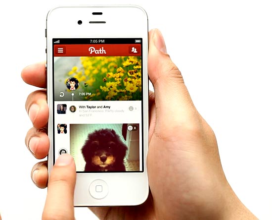 Path, aplicativo que tem como objetivo tornar a rede social mais pessoal