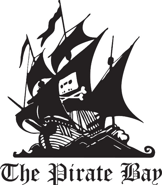Logotipo do site de compartilhamento de arquivos The Pirate Bay