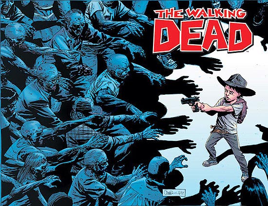 HQ "The Walking Dead", publicada no Brasil como "Os Mortos Vivos", pode ser encontrada facilmente na internet