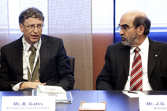 Gates e José Graziano, diretor-geral da FAO (Organização das Nações Unidas para Agricultura e Alimentação) 