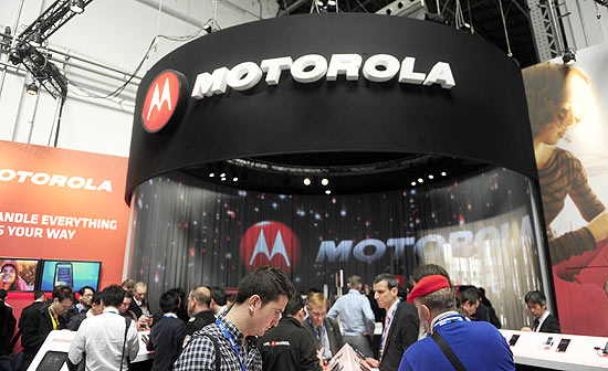 Estande da Motorola no Mobile World Congress, em Barcelona; empresa aposta em software
