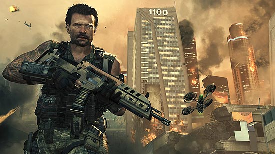 Cena do jogo "Call of Duty: Black Ops 2"