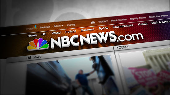Imagem divulgada pela NBC News para anunciar a nova cara e novo nome do antigo "MSNBC.com"