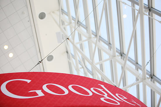 Logotipo do Google em San Francisco; empresa chegou a acordo em relao a direitos autorais de livros