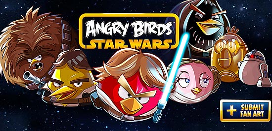 Imagem do site de "Angry Birds Star Wars", game da Rovio lançado no dia 8 de novembro