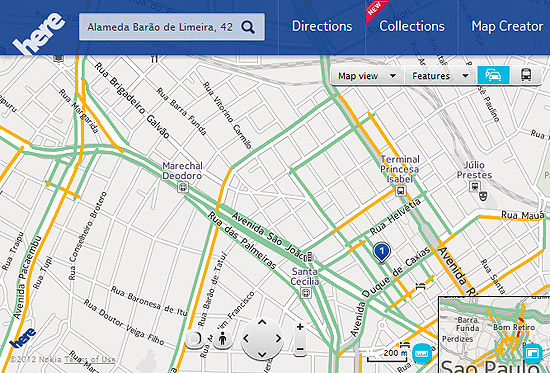Here, novo serviço de mapas da Nokia