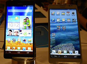 Ascend Mate, smartphone da Huawei com sistema Android e tela de 6,1 polegadas, na feira CES de Las Vegas (Divulgao)
