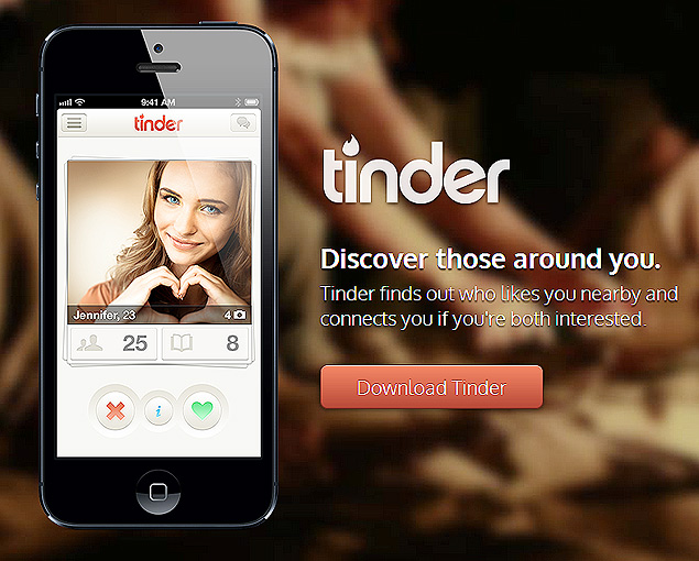 Tinder, aplicativo de iPhone para encontrar pessoas atraentes nas redondezas