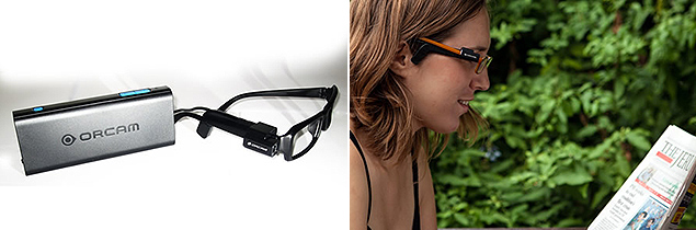 OrCam faz óculos que interpretam texto e o vocalizam para pessoas que não podem enxgergar