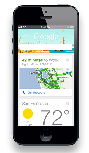 Google Now está disponível para telefones com Android e também iOS