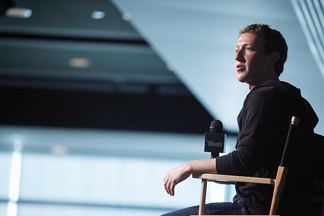 O presidente do Facebook Mark Zuckerberg durante entrevista em setembro