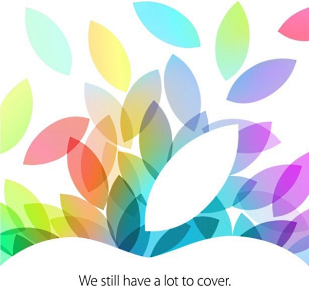 Convite da Apple para evento de lançamento de novos iPads, em 22 de outubro