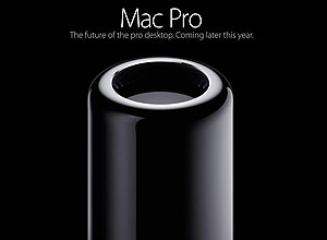 Novo Mac Pro, desktop topo de linha da Apple que foi redesenhado em um formato cilíndrico