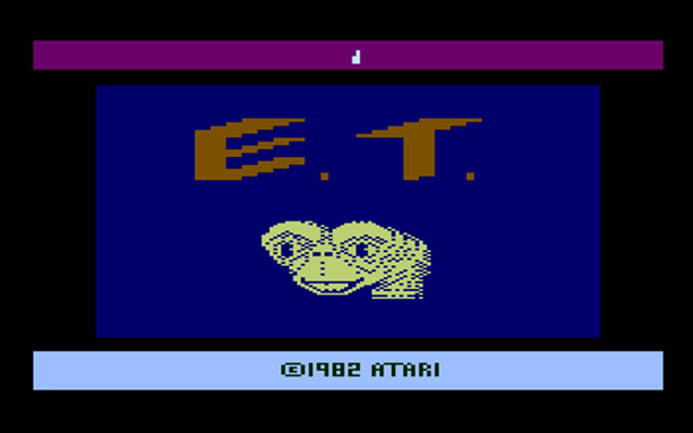 Imagem do jogo "ET" para Atari 2600 no site do Internet Archive; coletnea tem mais de 1.000 ttulos